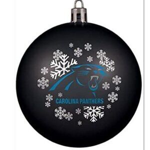 NEW Carolina Panthers NFL Snowflake Shatter-Proof Ball Christmas Ornament